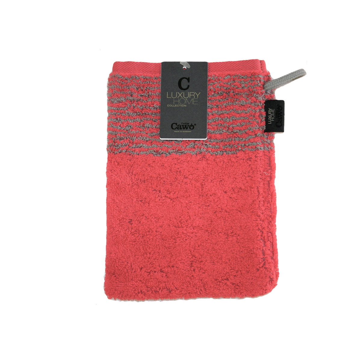 Cawö Handtuch Luxory Home mäx-löningen - 590/27 Serie Rot Spitzenqualität Two Tone